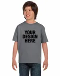Gildan Youth 50/50 T-Shirt Gravel