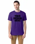 Hanes Adult Essential Short Sleeve T-Shirt Athletic Purple
