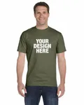Hanes Adult Essential Short Sleeve T-Shirt Fatigue Green