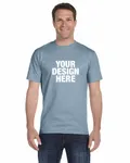 Hanes Adult Essential Short Sleeve T-Shirt Stonewashed Blue