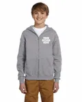 Jerzees Youth 8 oz. NuBlend Fleece Full-Zip Hooded Sweatshirt Oxford