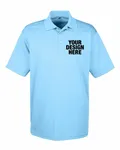 UltraClub Men's Cool & Dry MeshPiqu Polo Columbia Blue