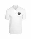Gildan Adult 6 oz. 50/50 Jersey Polo WHITE