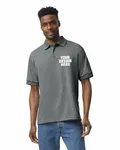 Gildan Adult 6 oz. 50/50 Jersey Polo Graphite Heather