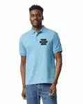 Gildan Adult 6 oz. 50/50 Jersey Polo Light Blue
