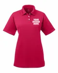 UltraClub Ladies' Cool & Dry Stain-Release Performance Polo Cardinal