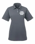 UltraClub Ladies' Cool & Dry Stain-Release Performance Polo Charcoal