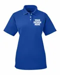 UltraClub Ladies' Cool & Dry Stain-Release Performance Polo Cobalt