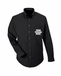Devon & Jones Men's Crown Woven Collection Solid Broadcloth BLACK