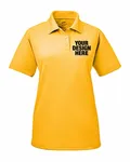 UltraClub Ladies' Cool & Dry Stain-Release Performance Polo Gold