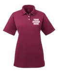 UltraClub Ladies' Cool & Dry Stain-Release Performance Polo Maroon