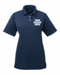 UltraClub Ladies' Cool & Dry Stain-Release Performance Polo Navy