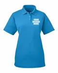 UltraClub Ladies' Cool & Dry Stain-Release Performance Polo Pacific Blue