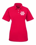 UltraClub Ladies' Cool & Dry Stain-Release Performance Polo RED