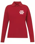 CORE365 Ladies' Pinnacle Performance Long-Sleeve Piqu Polo Classic Red