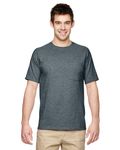Jerzees Adult DRI-POWER ACTIVE Pocket T-Shirt Black Heather