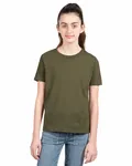 Next Level Apparel Youth CVC Crew Military Green