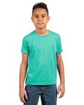 Next Level Apparel Youth CVC Crew Tahiti Blue