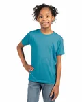 Next Level Apparel Youth CVC Crew Turquoise