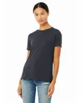 Bella + Canvas Ladies' Relaxed Heather CVC Short-Sleeve T-Shirt Heather Navy
