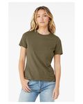 Bella + Canvas Ladies' Relaxed Heather CVC Short-Sleeve T-Shirt Heather Olive