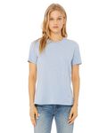 Bella + Canvas Ladies' Relaxed Heather CVC Short-Sleeve T-Shirt Hthr Prism Blue