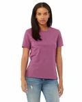Bella + Canvas Ladies' Relaxed Heather CVC Short-Sleeve T-Shirt Heather Magenta