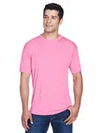 UltraClub Men's Cool & Dry Sport Performance InterlockT-Shirt Azalea