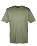 UltraClub Men's Cool & Dry Sport Performance InterlockT-Shirt Military Green