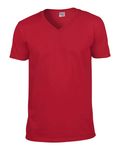 Gildan Adult Softstyle V-Neck T-Shirt Cherry Red