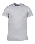 Gildan Adult Ultra Cotton 6 oz. Pocket T-Shirt Sport Grey