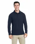 CORE365 Men's Fusion ChromaSoft Long-Sleeve Pique Polo Classic Navy