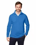 Devon & Jones New Classics Men's Performance Quarter-Zip FRENCH BLUE