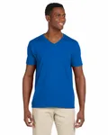 Gildan Adult Softstyle V-Neck T-Shirt ROYAL BLUE