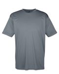 UltraClub Men's Cool & Dry Sport Performance InterlockT-Shirt Charcoal