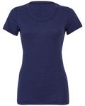 Bella + Canvas Ladies' Triblend Short-Sleeve T-Shirt Navy Triblend