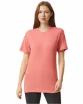 American Apparel Unisex Triblend Short-Sleeve Track T-Shirt Tri Coral
