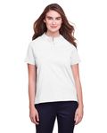 UltraClub Ladies' Lakeshore Stretch Cotton Performance Polo WHITE
