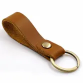Suave Leather Keychain