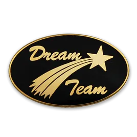 Oval Lapel Pin Oval Lapel Pin - Custom Stickers Now