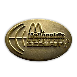 Oval Lapel Pin Oval Lapel Pin - Custom Stickers Now