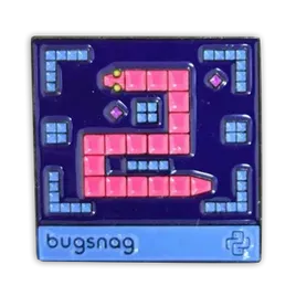 Square Lapel Pin Square Lapel Pin - Custom Stickers Now