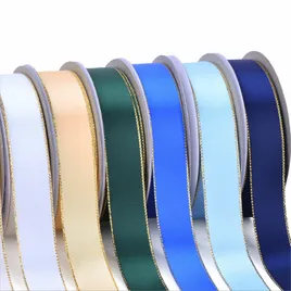 Metallic Edge Double Face Satin Ribbon - Custom Stickers Now