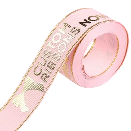 Metallic Edge Grosgrain Ribbon - Custom Stickers Now