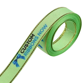 Metallic Edge Grosgrain Ribbon - Custom Stickers Now