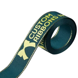 Metallic Edge Grosgrain Ribbon - Custom Stickers Now