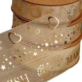 Pre-Designed Hot Stamping Ribbon - Custom Stickers Now