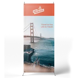 Korean Style X Banner Stands - Custom Stickers Now