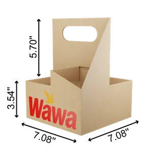 4 Cup Carrier 4 Cup Carrier - Custom Stickers Now