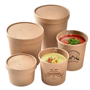 Paper Soup Container - Custom Stickers Now